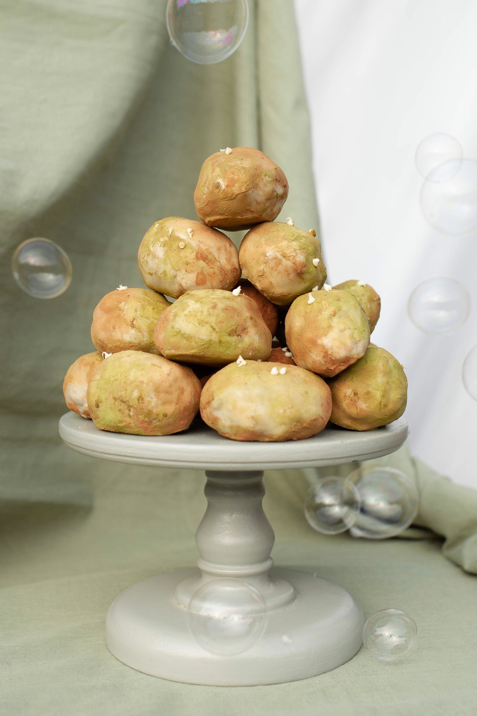 A croquembouche — a tower of choux bound in caramel